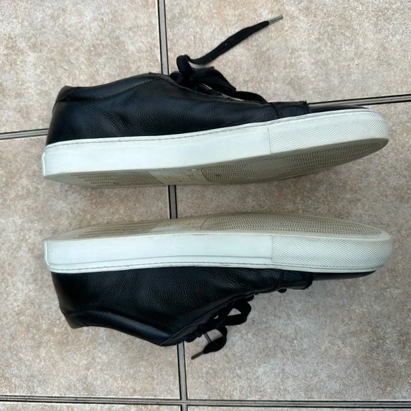 Adam Derrick To Boot New York Black Leather Sneakers in Nappa Black